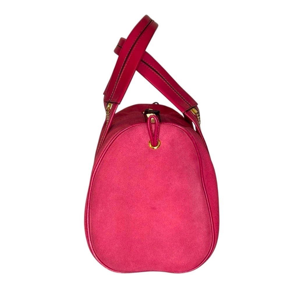 Tom Ford | Rare Suede Zip-Trim Duffel | Fuchsia Pink | 12” - Picture 5 of 16